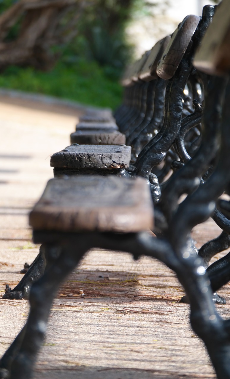 bench lisbon old free photo