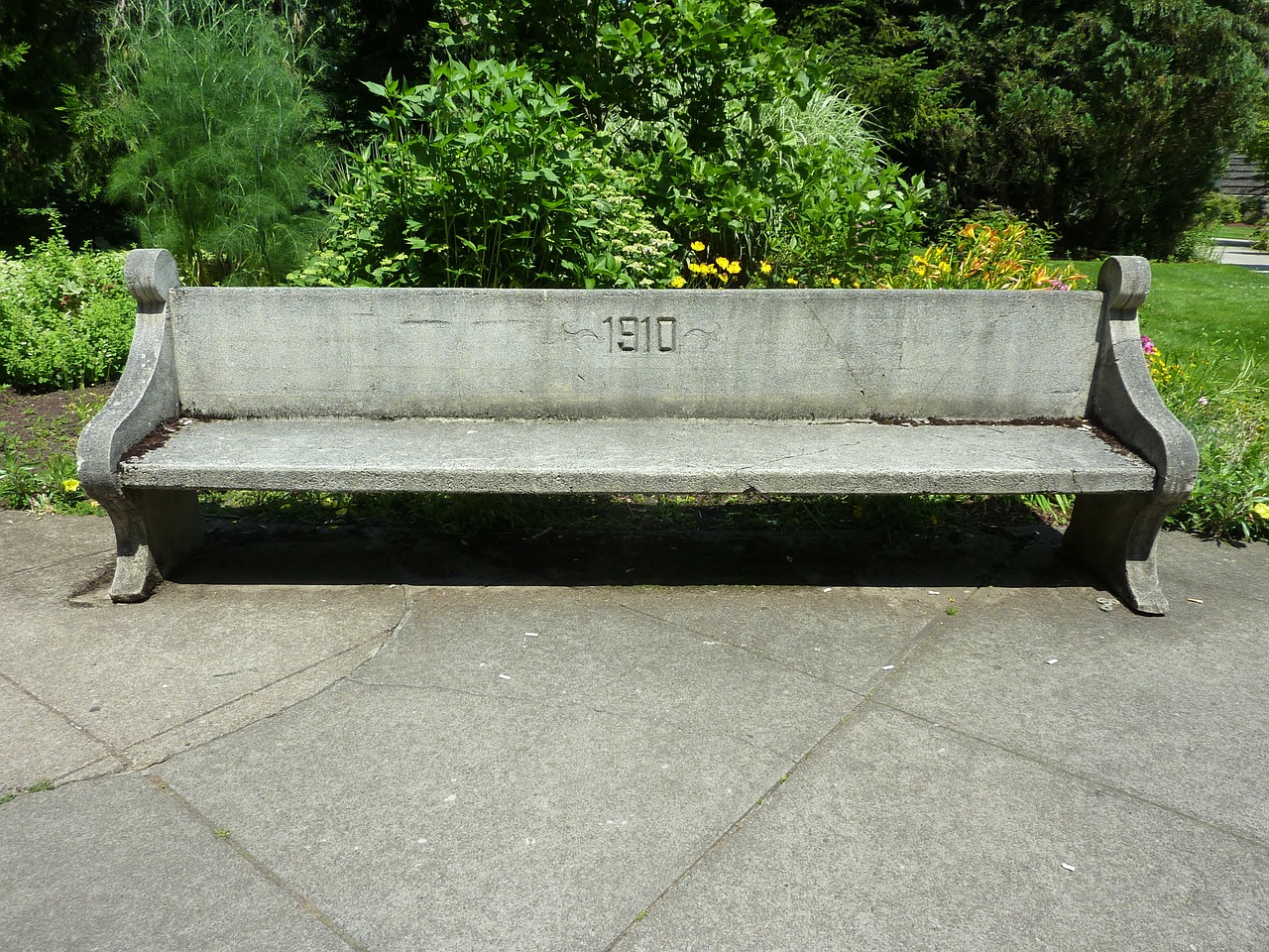 bench concrete benches free photo