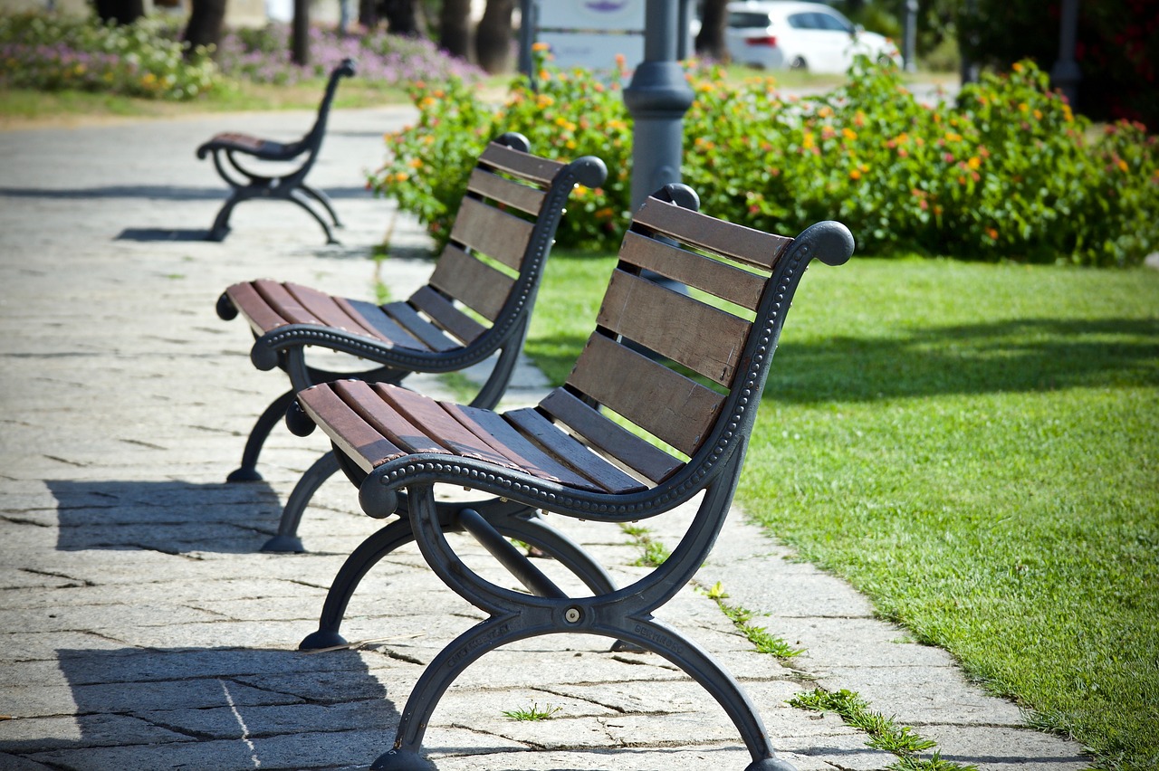 bench  sitting  rest free photo