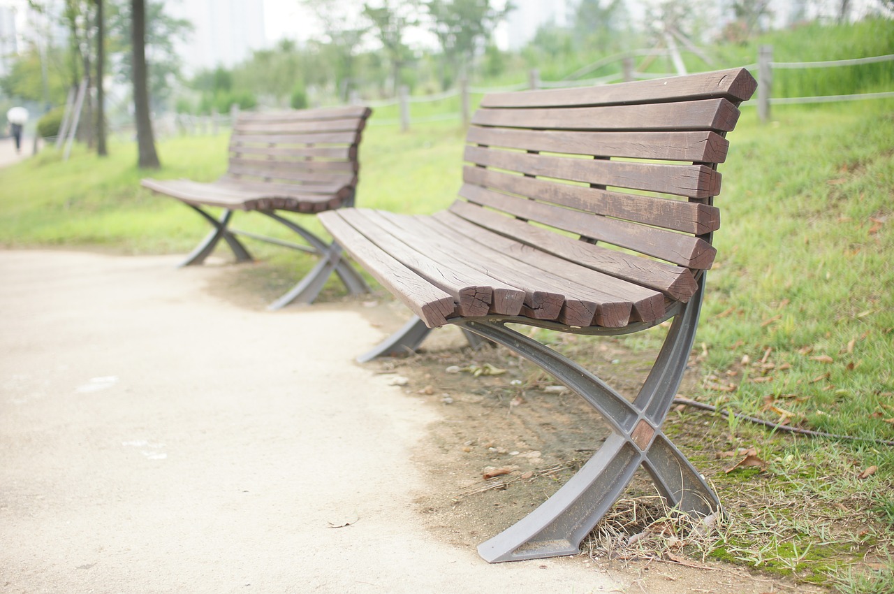 bench chair park free photo