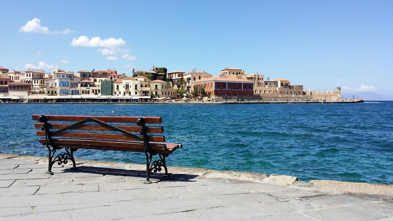 bench sea mediterranean free photo