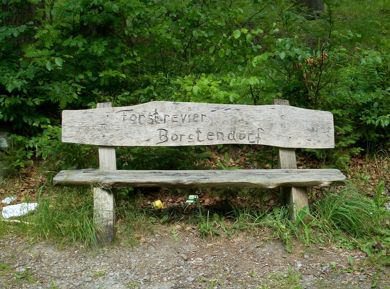 bench wood inscription free photo