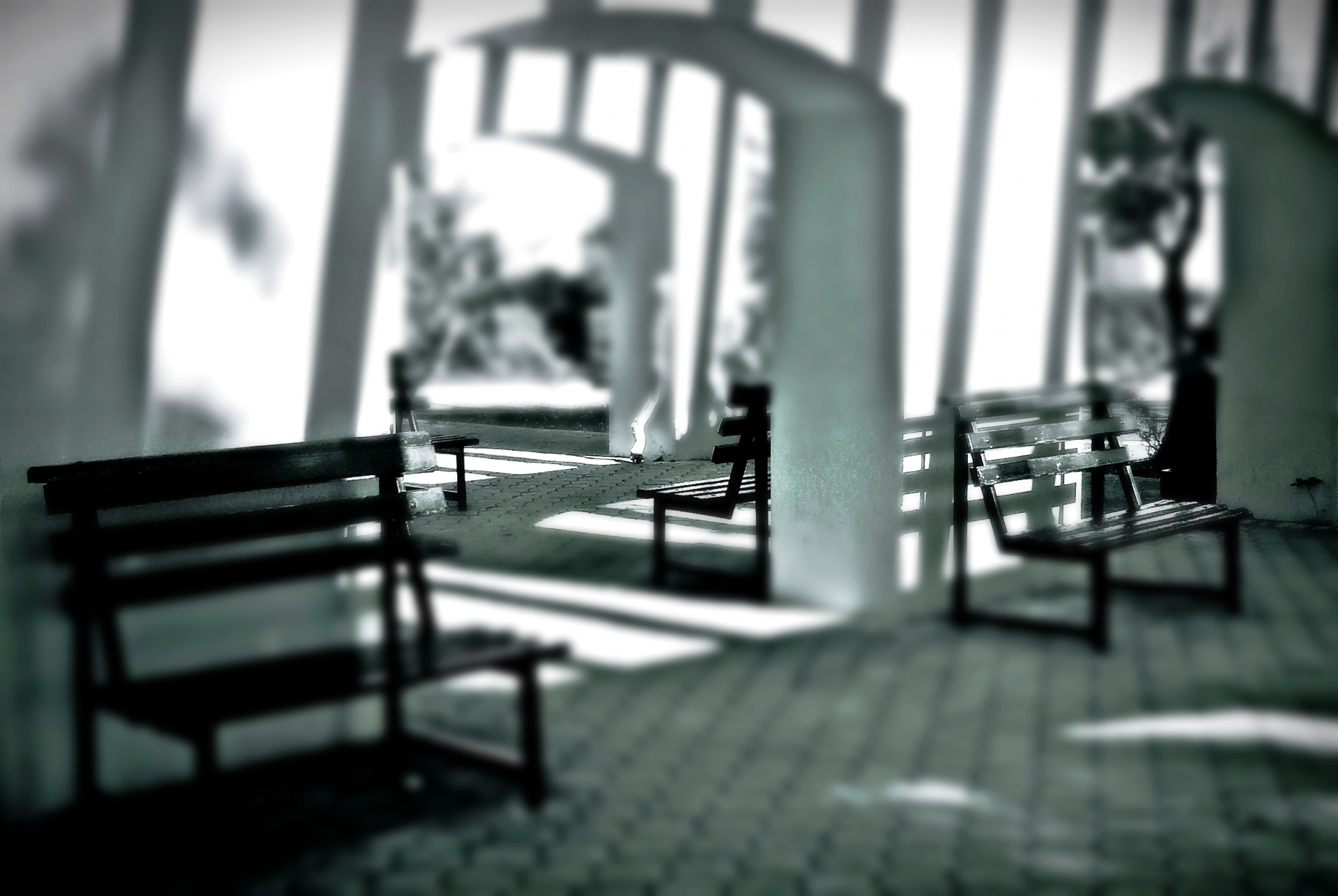 benches abstract black free photo