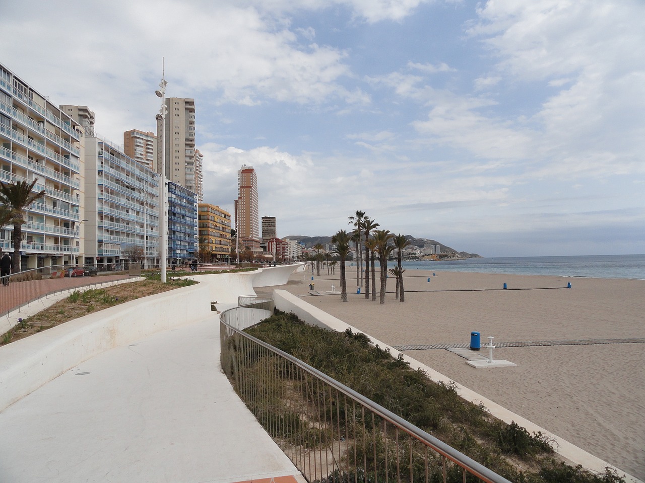 benidorm beach walk free photo