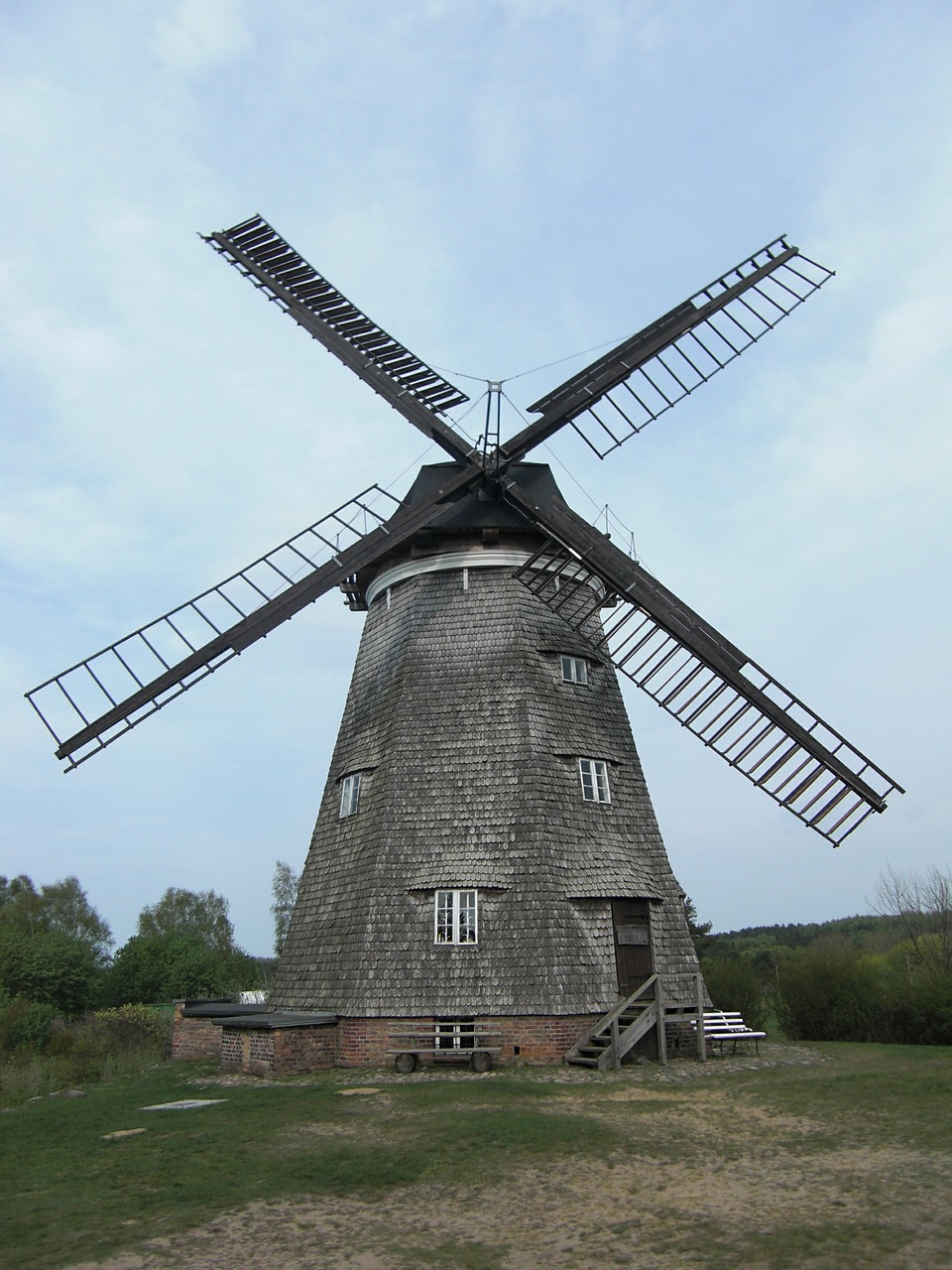 benz windmill usedom free photo