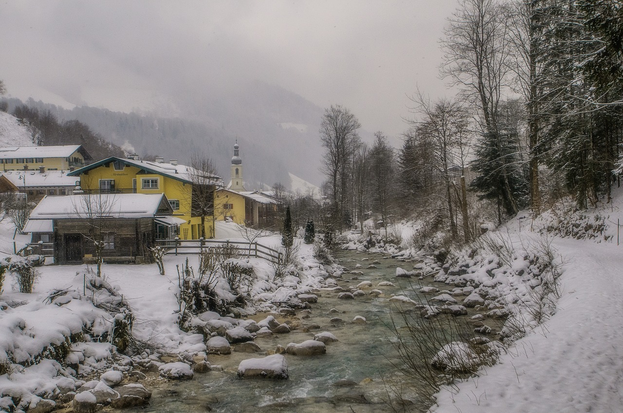 berchtesgaden winter ramsau free photo