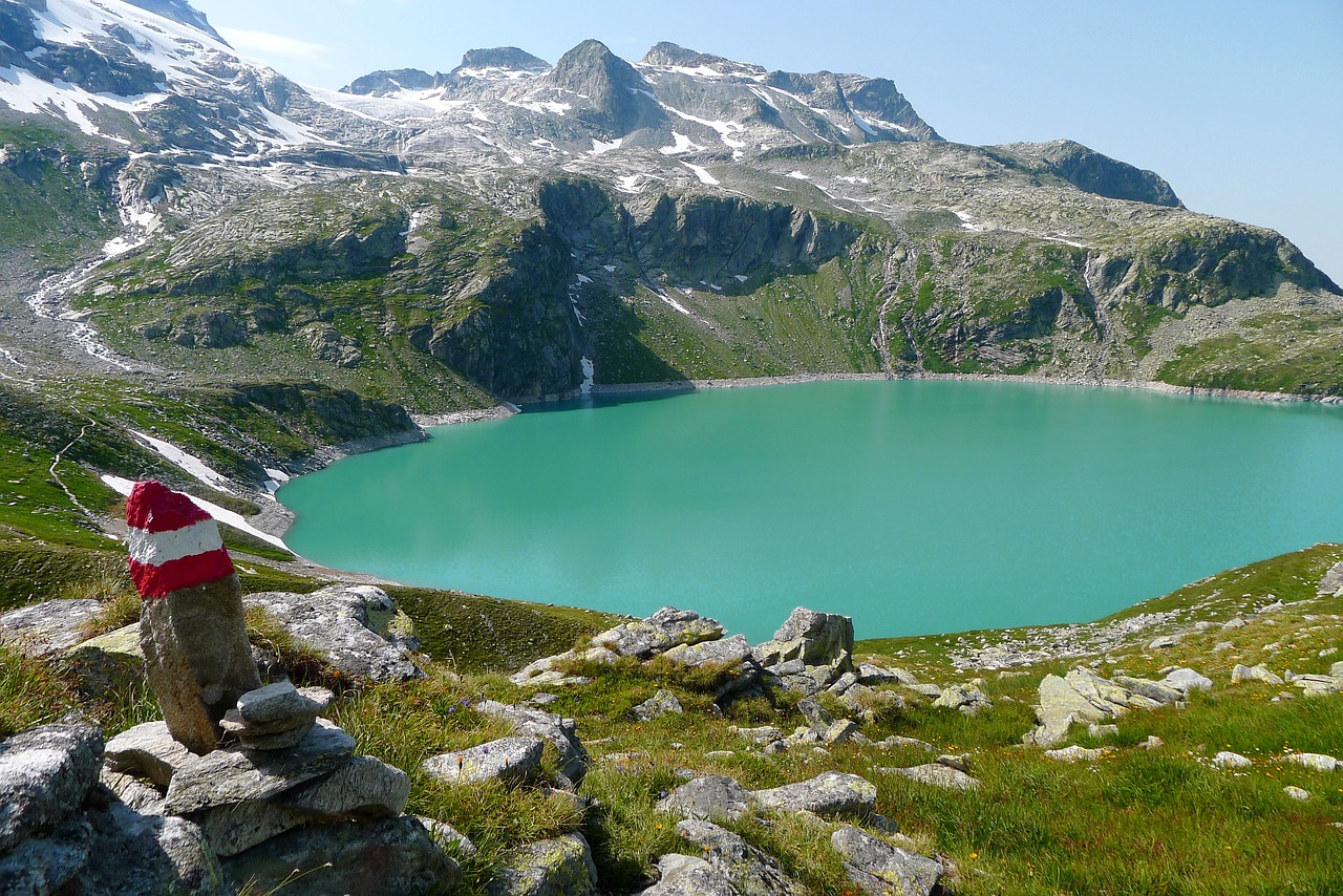 bergsee weißsee salzburg-austria free photo