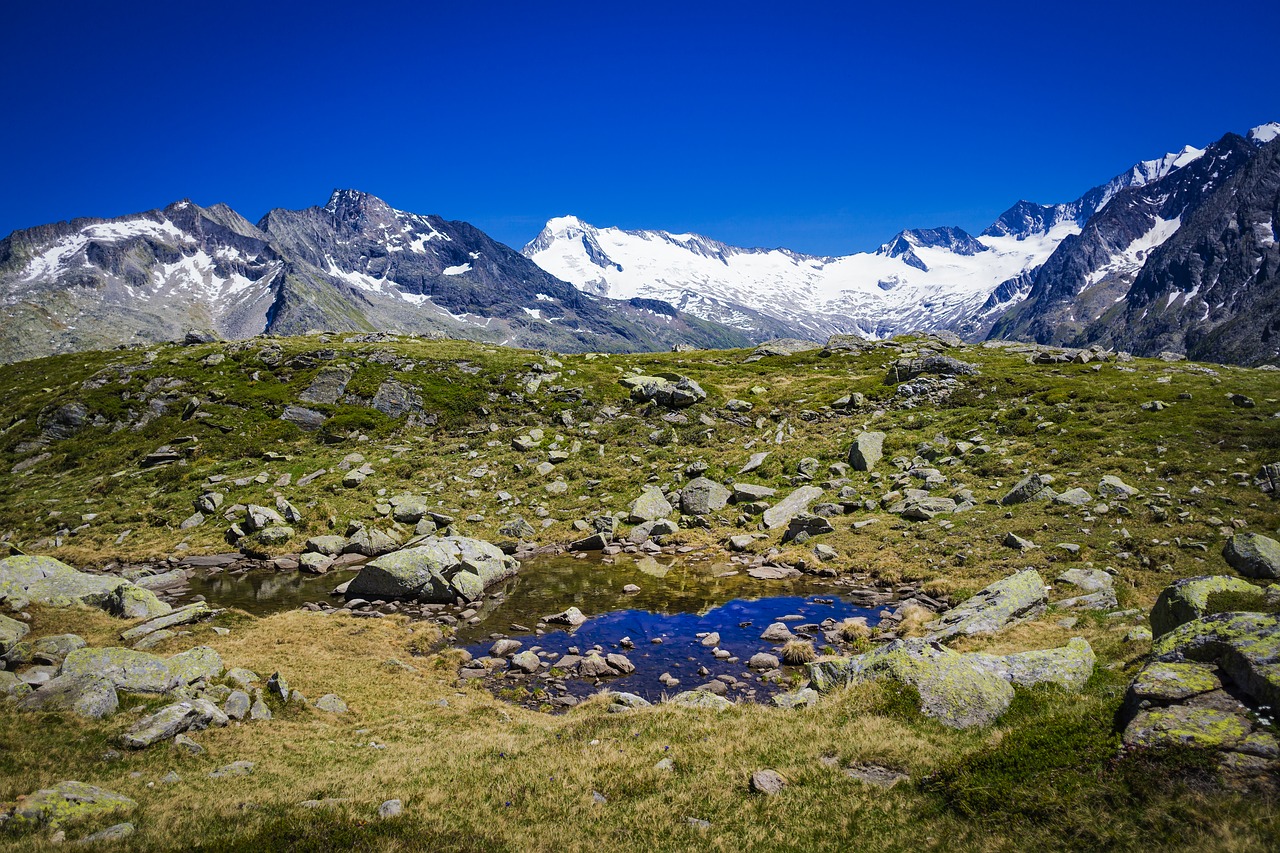 Alpine mountains. Горы Альпы. Красивые фото горных ледников. Циллерталь Австрия фото там есть озеро.