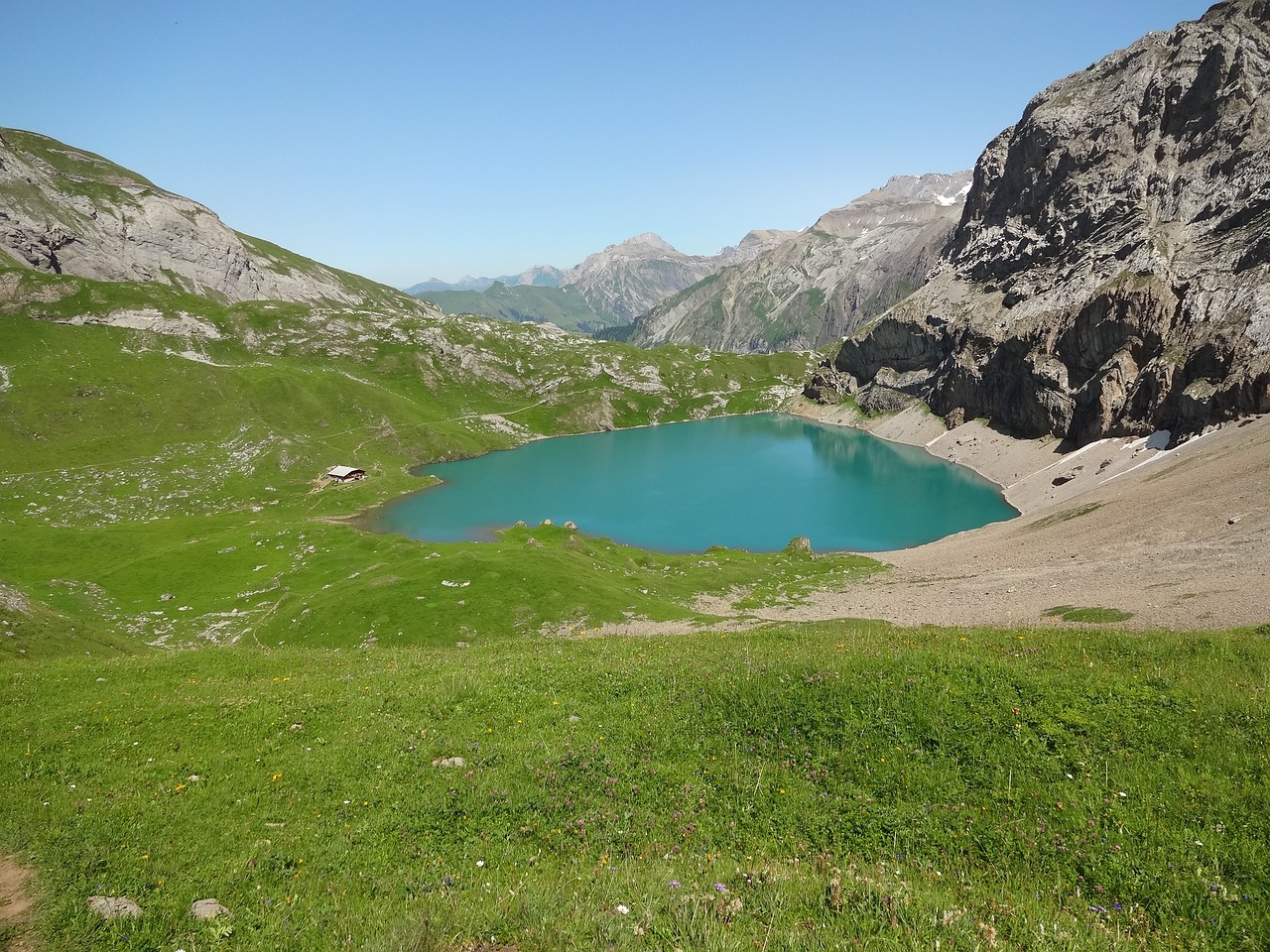 bergsee alpine bernese oberland free photo