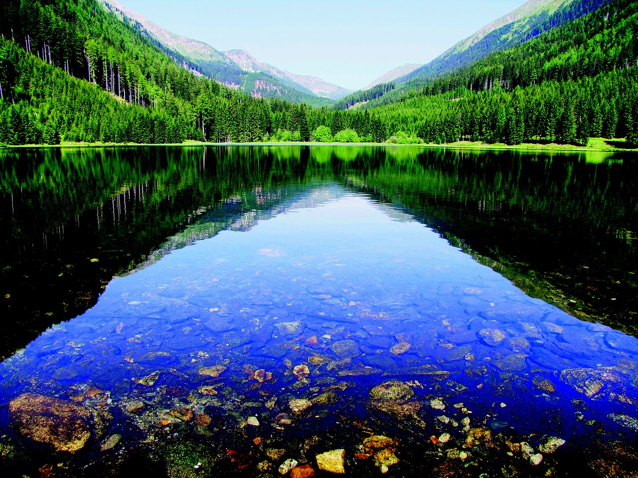 bergsee austria alpine free photo