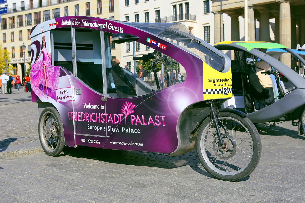 bicycle taxi berlin capital free photo