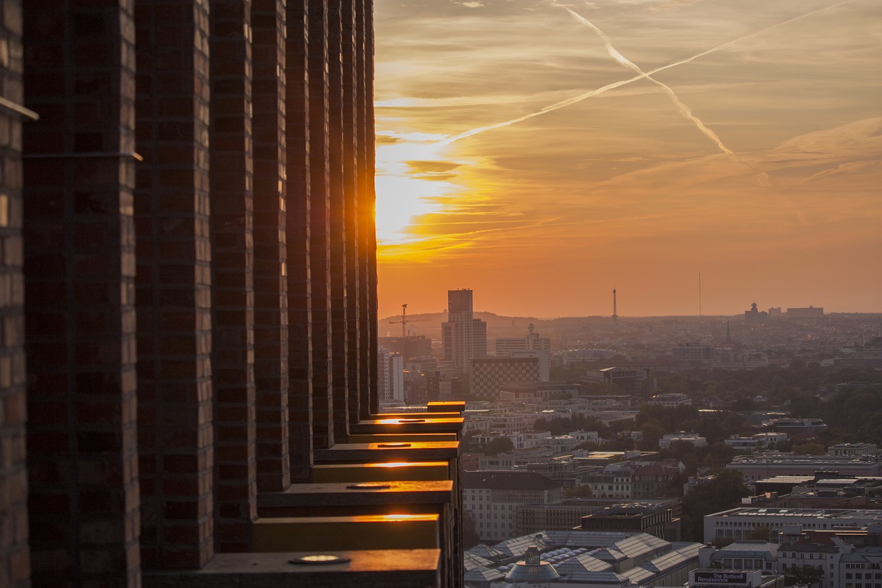 berlin potsdam place sunset free photo