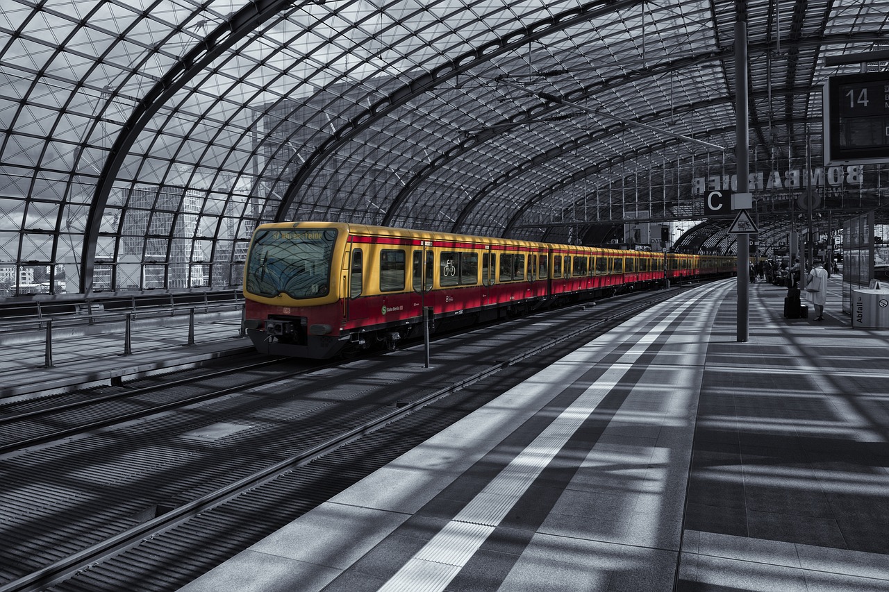 berlin central station railway station free photo