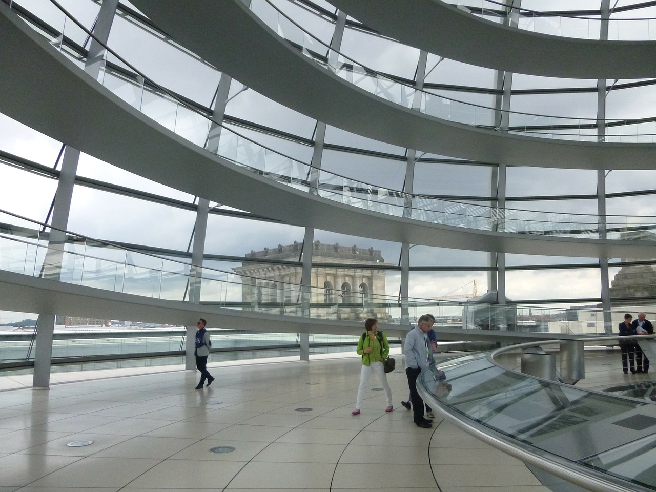 berlin glass dome reichstag free photo