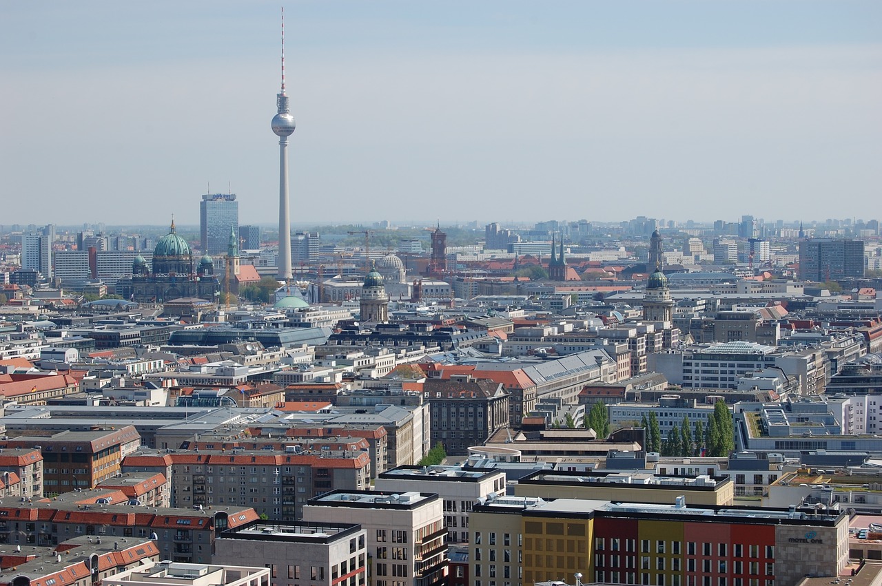 berlin skyline capital free photo