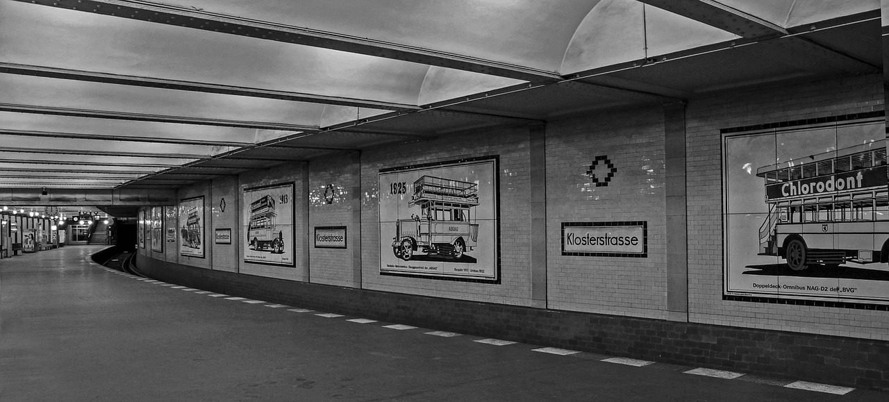 berlin monastery road metro station free photo