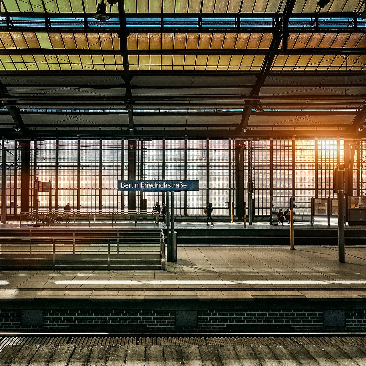 berlin railway station metro station free photo