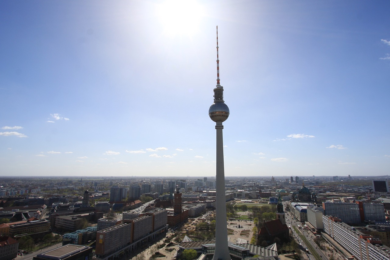 berlin capital tv tower free photo
