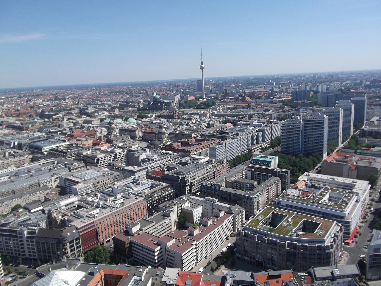 berlin landmark tv tower free photo