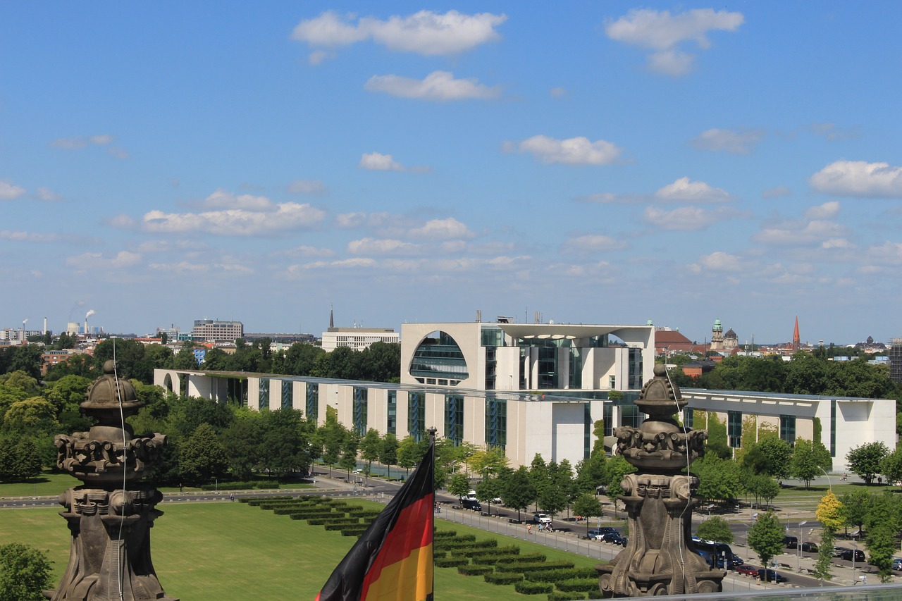 berlin chancellery merkel free photo