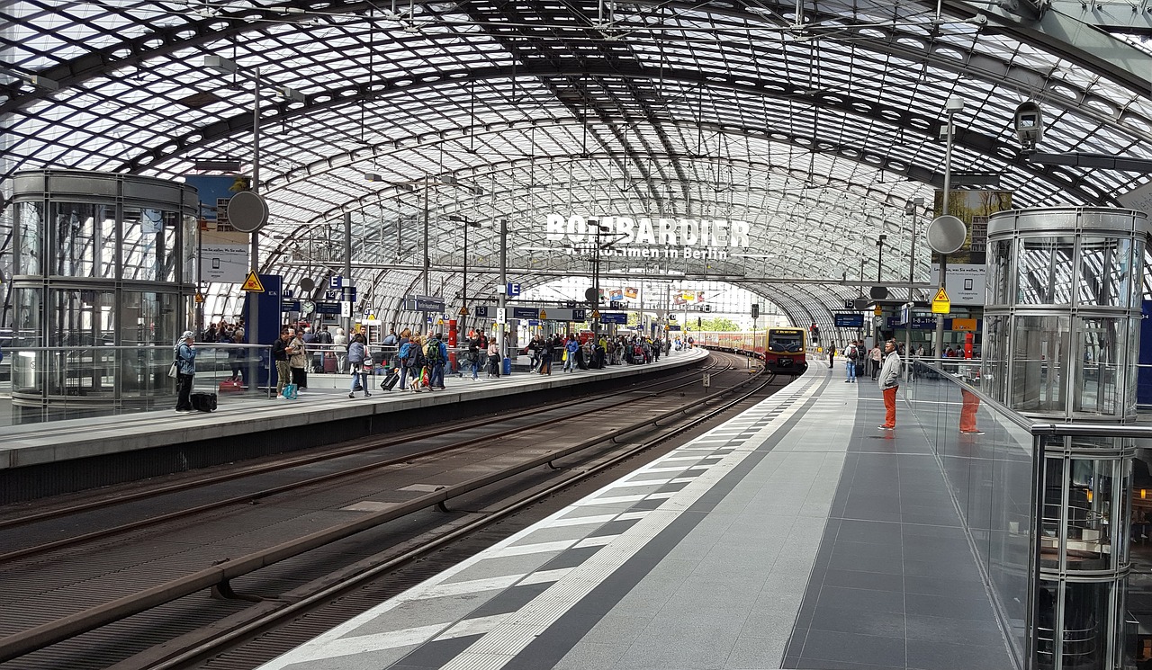 berlin central station germany free photo