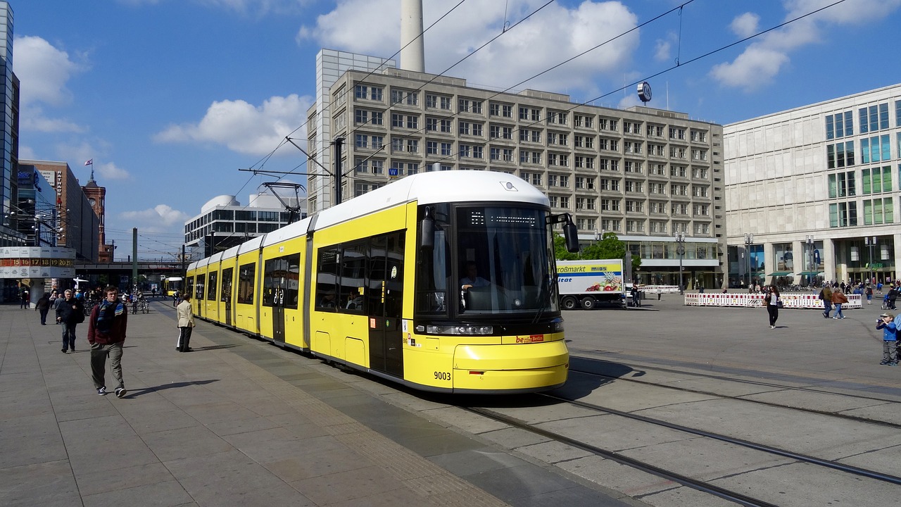 berlin alexanderplatz tram free photo