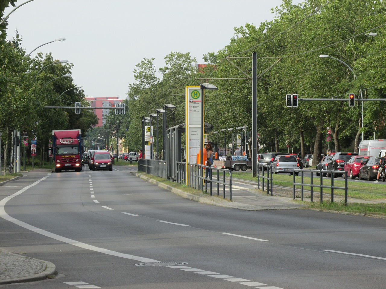 berlin junction traffic lights free photo
