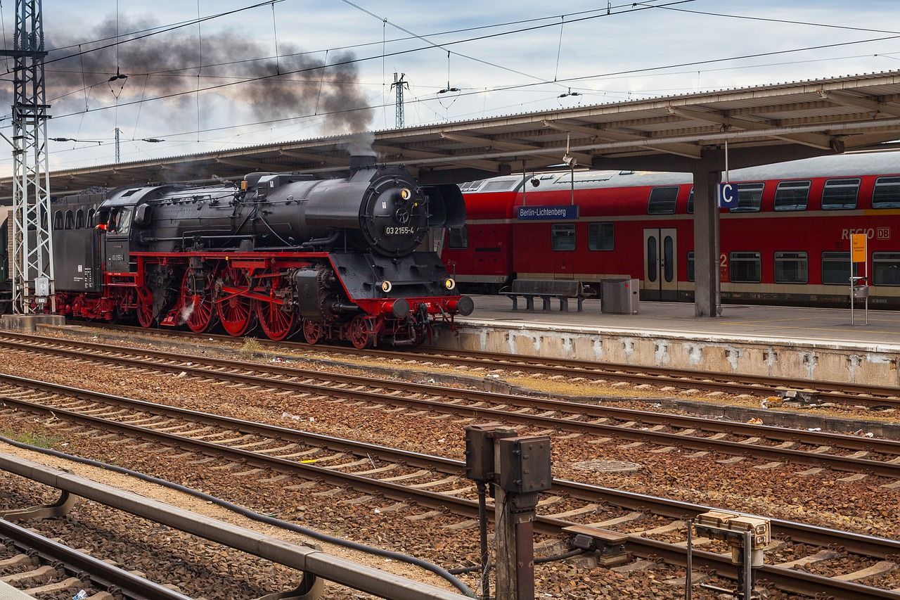 berlin the train station of lichtenberg steam locomotive free photo
