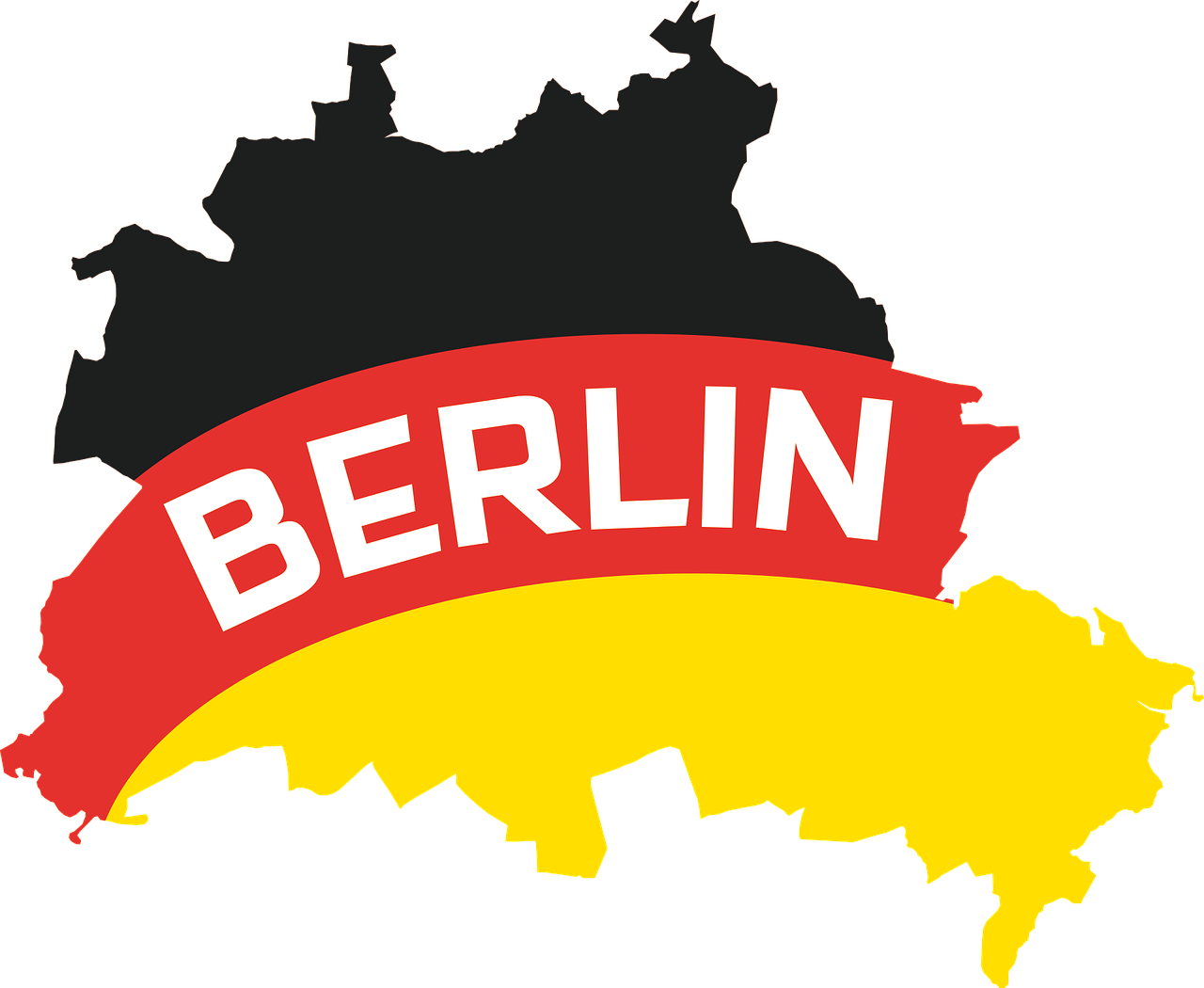 berlin outline map free photo