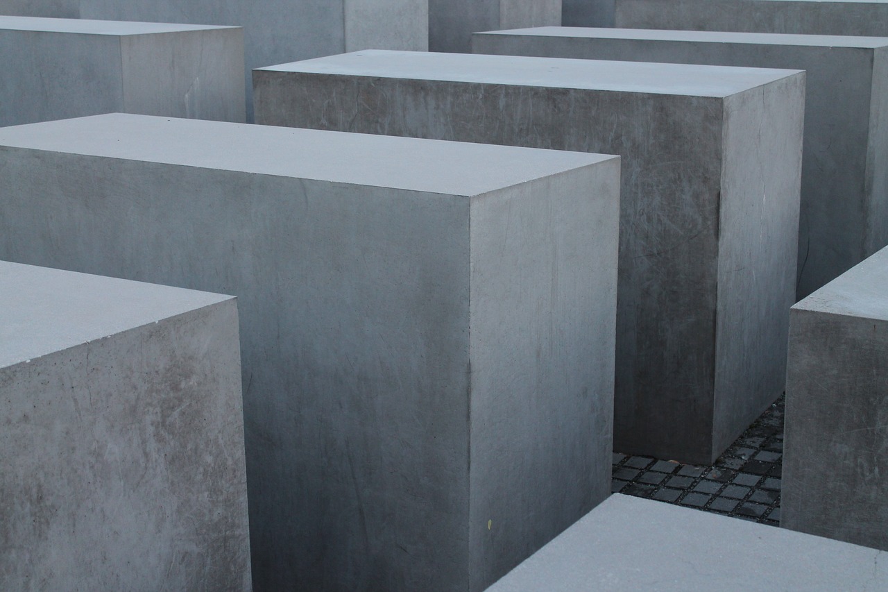 berlin  concrete blocks  jewish heritage free photo