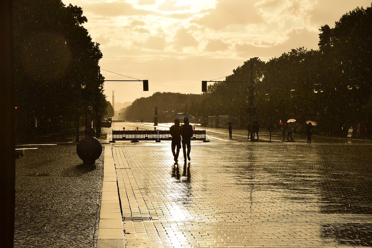 berlin  rain  sky free photo