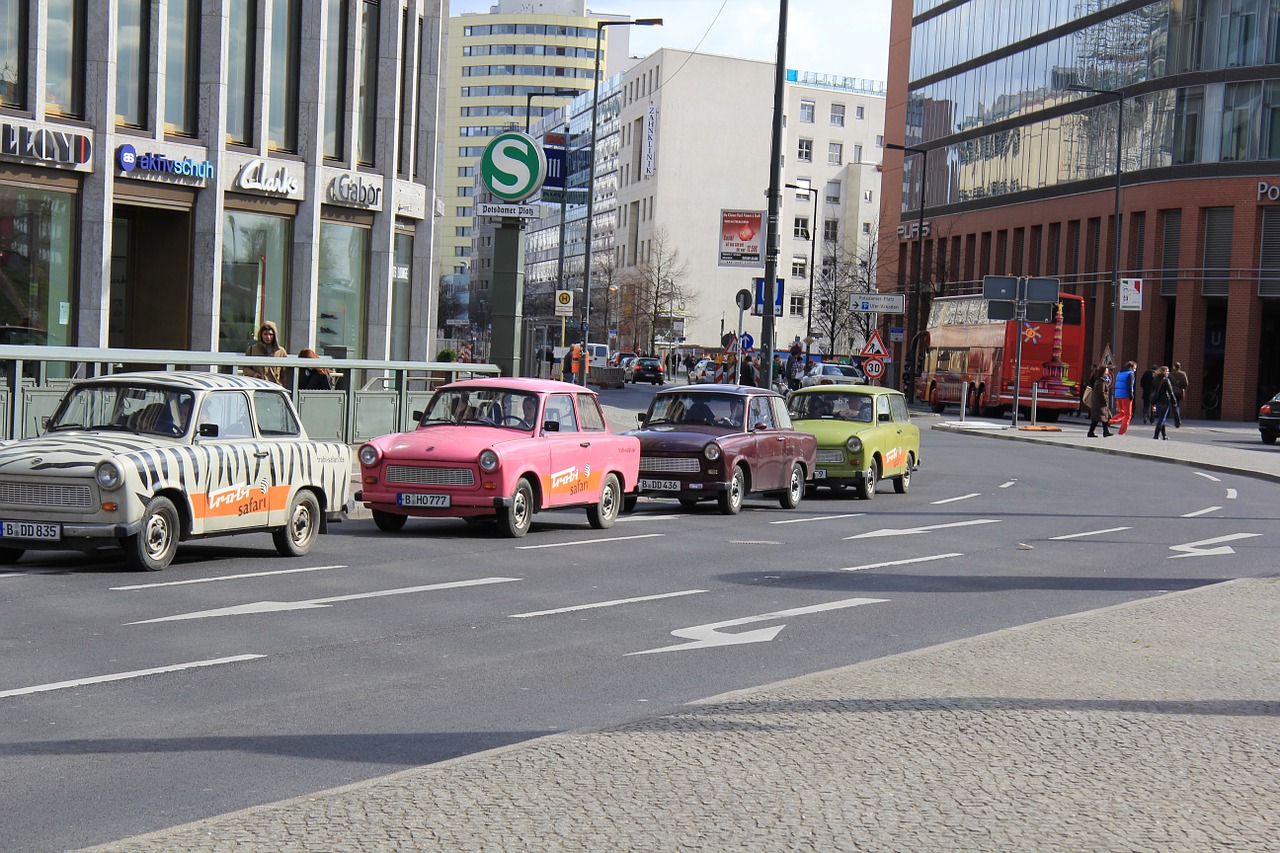 berlin taxi urban free photo