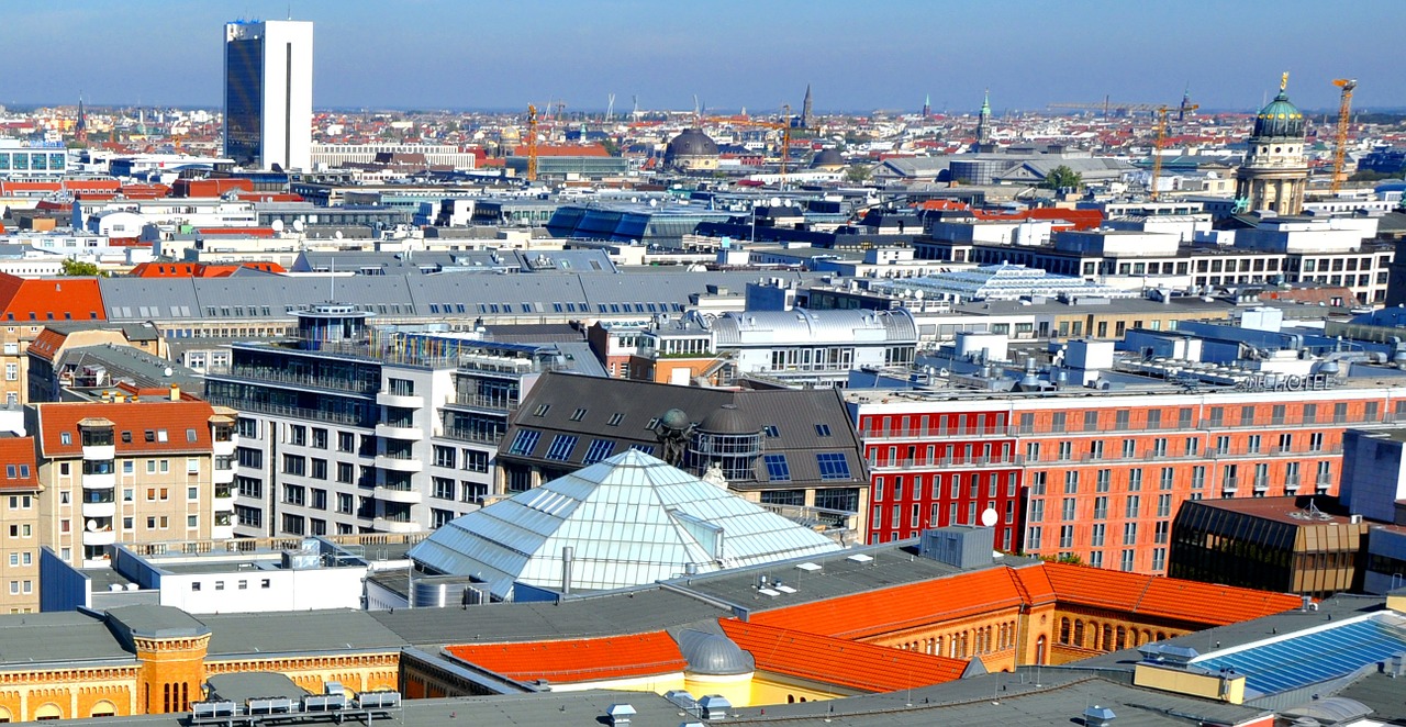 berlin city roofs free photo