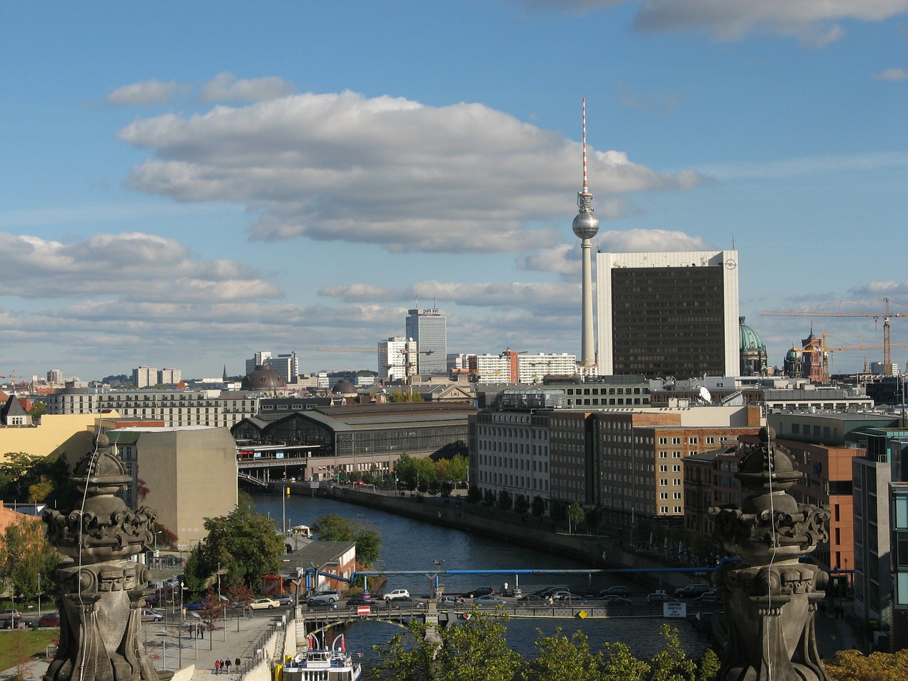 berlin bundestag spree free photo