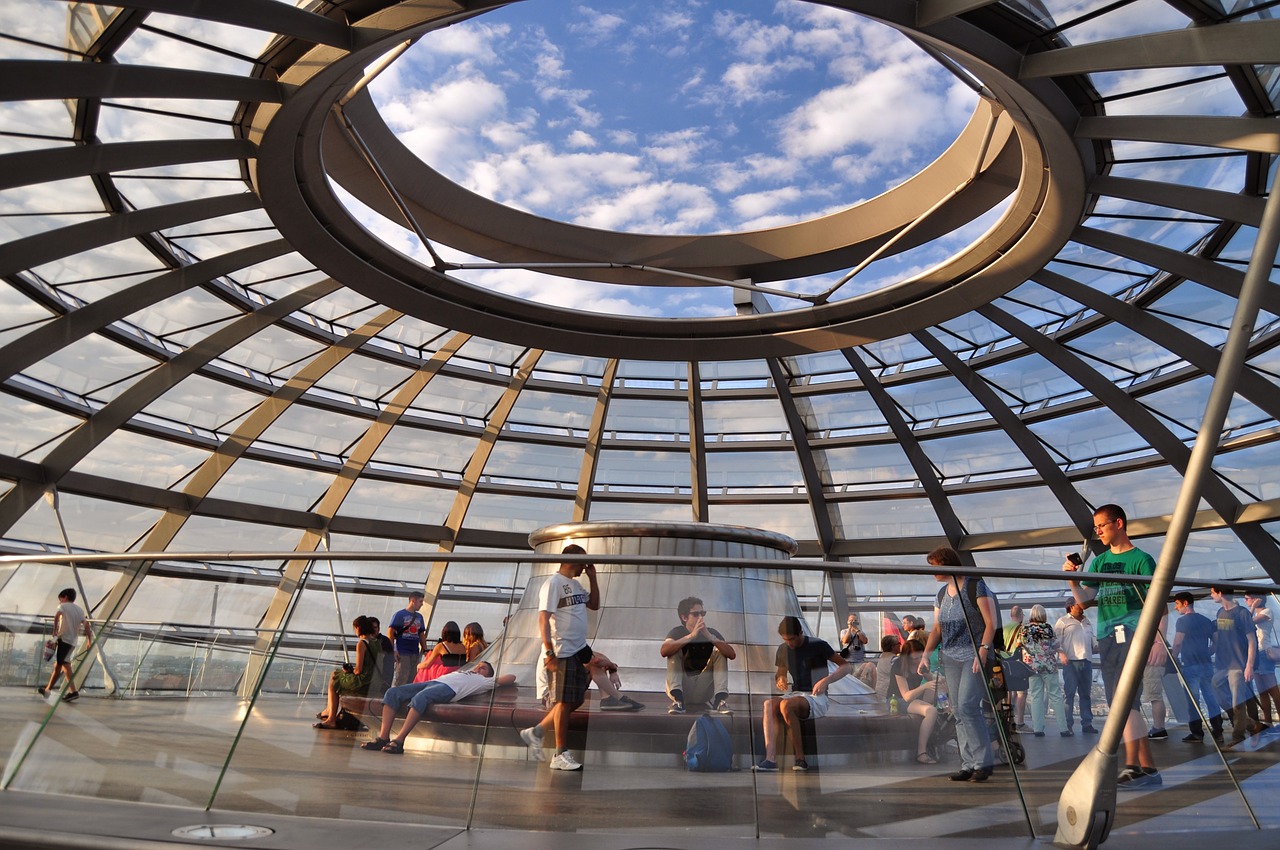 berlin the reichstag the dome free photo