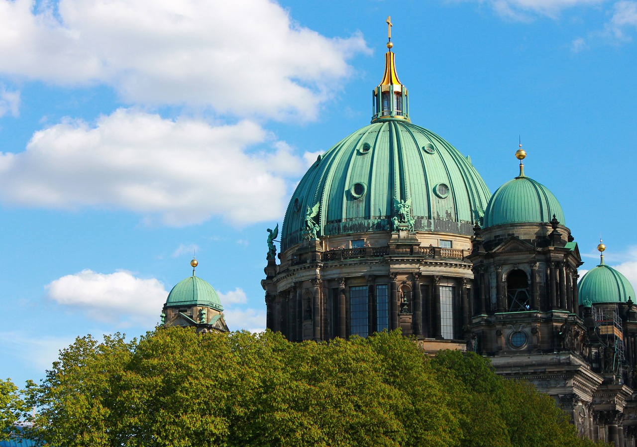 berlin cathedral cathedral dome sky free photo