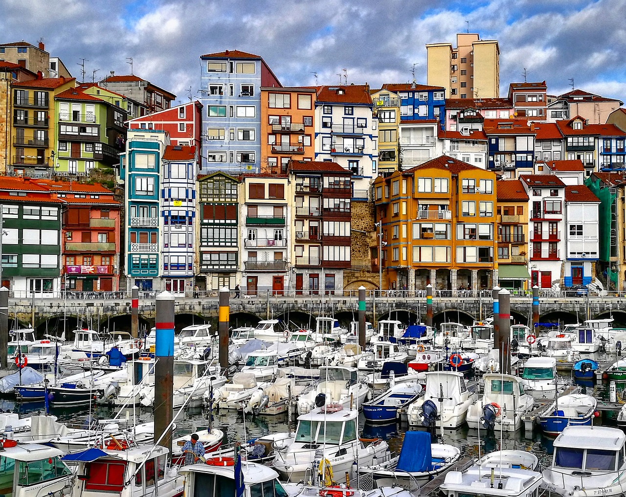 bermeo  port  fishing free photo