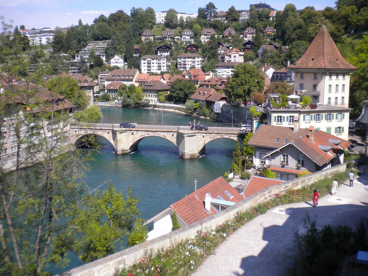 bern bridge river free photo