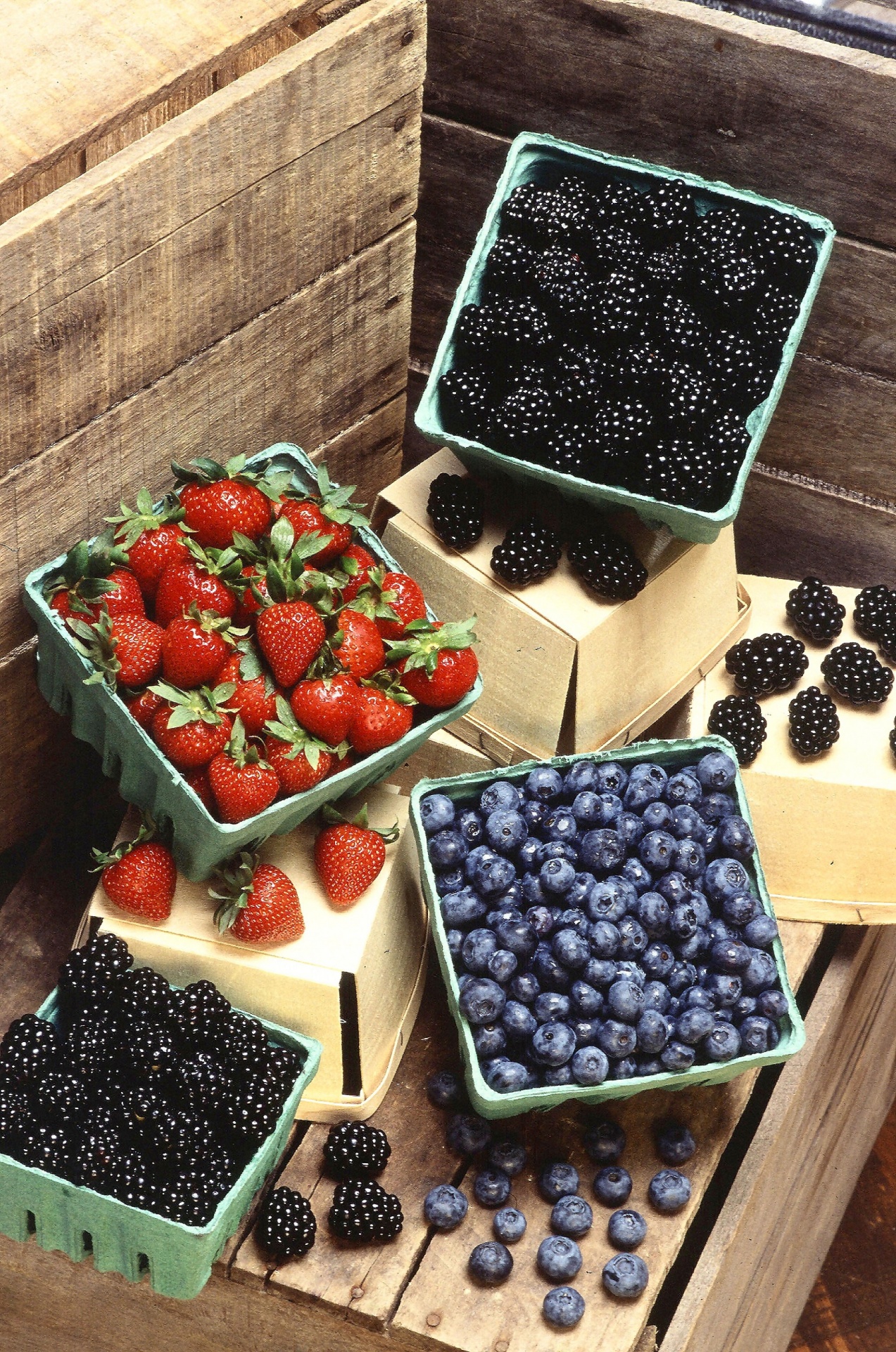 blueberries blackberries strawberries free photo