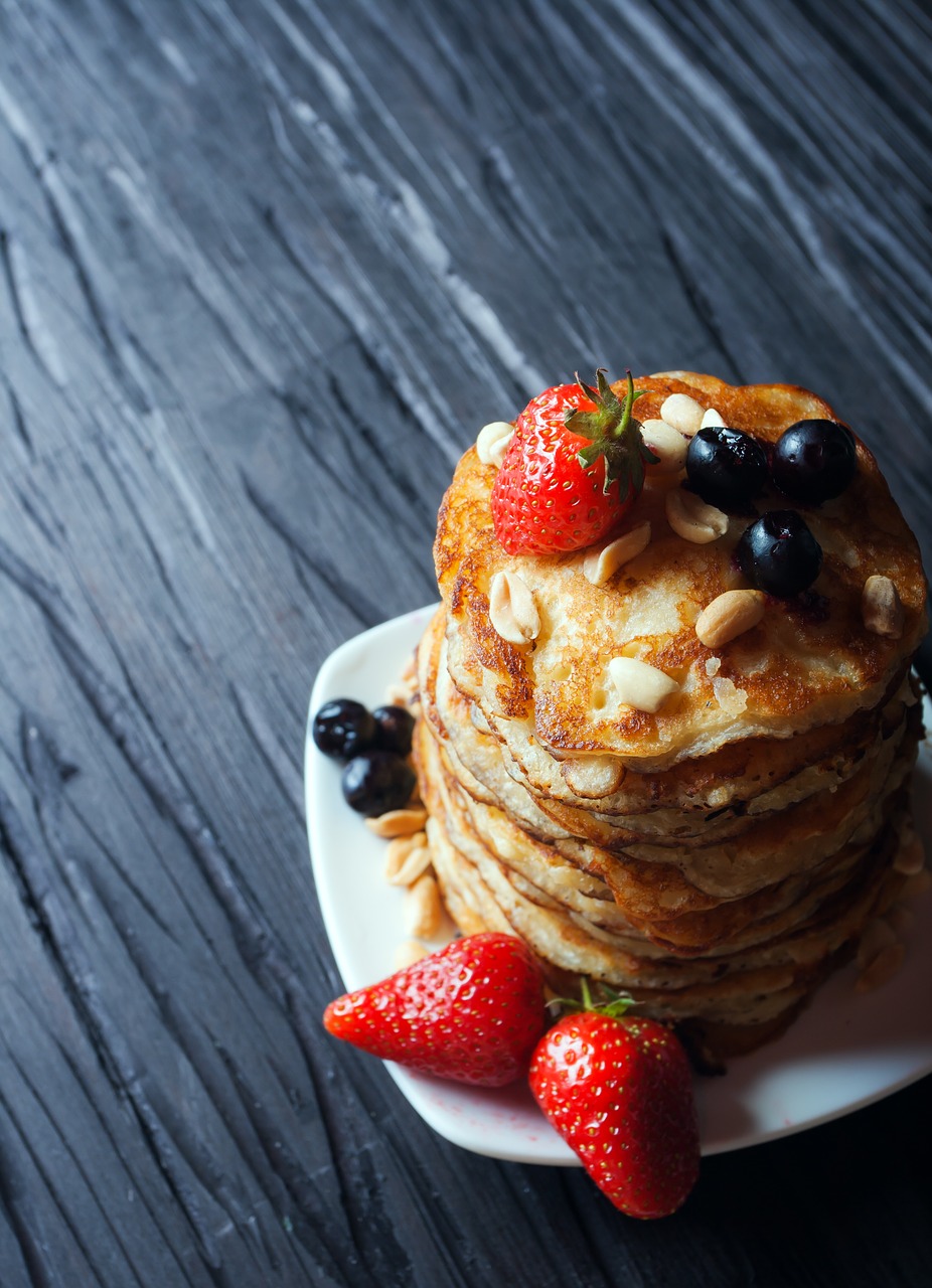 berries blueberries breakfast free photo