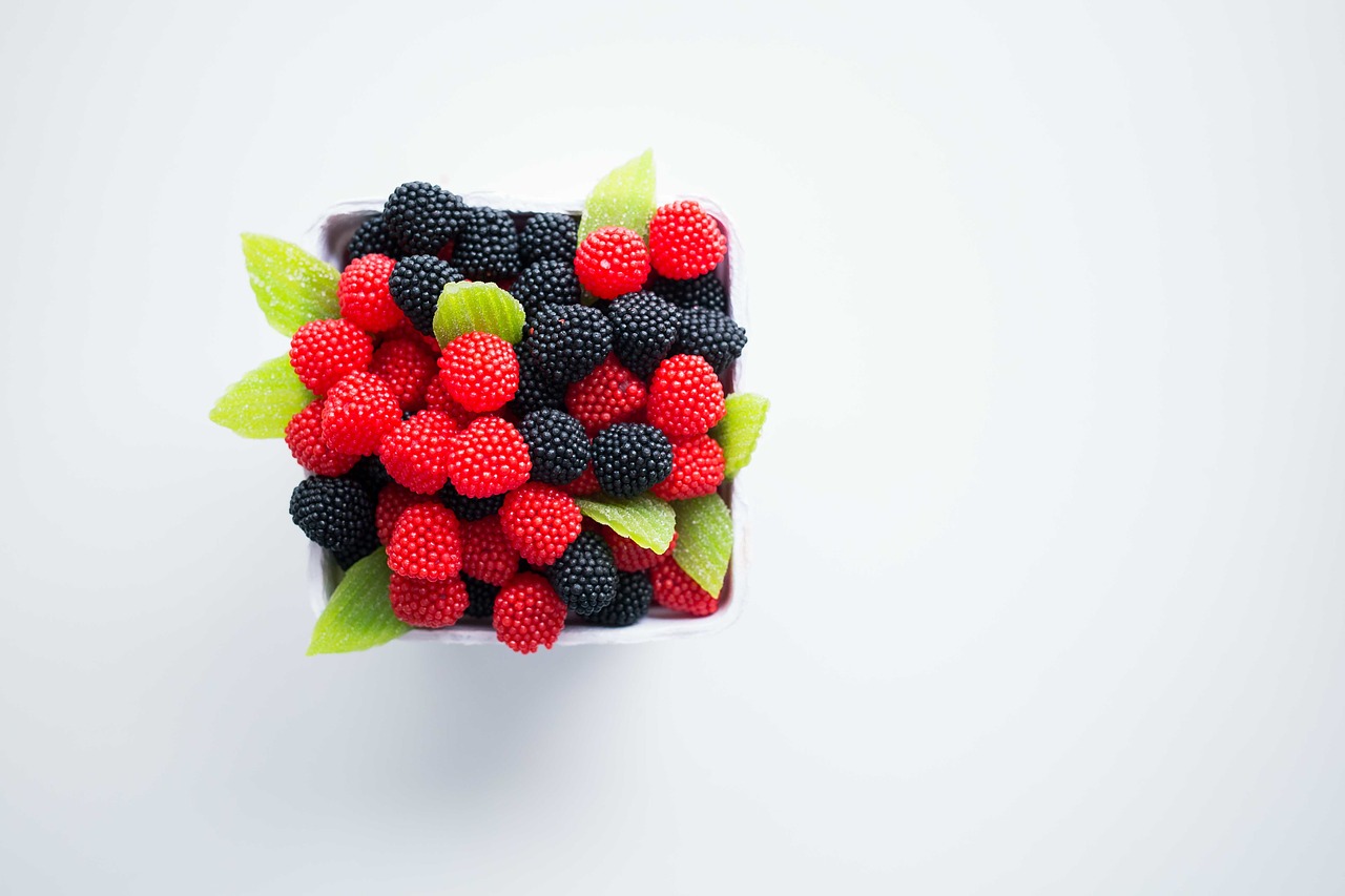 berries raspberries bowl free photo