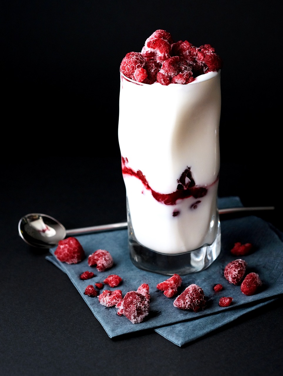 berry cream creamy free photo