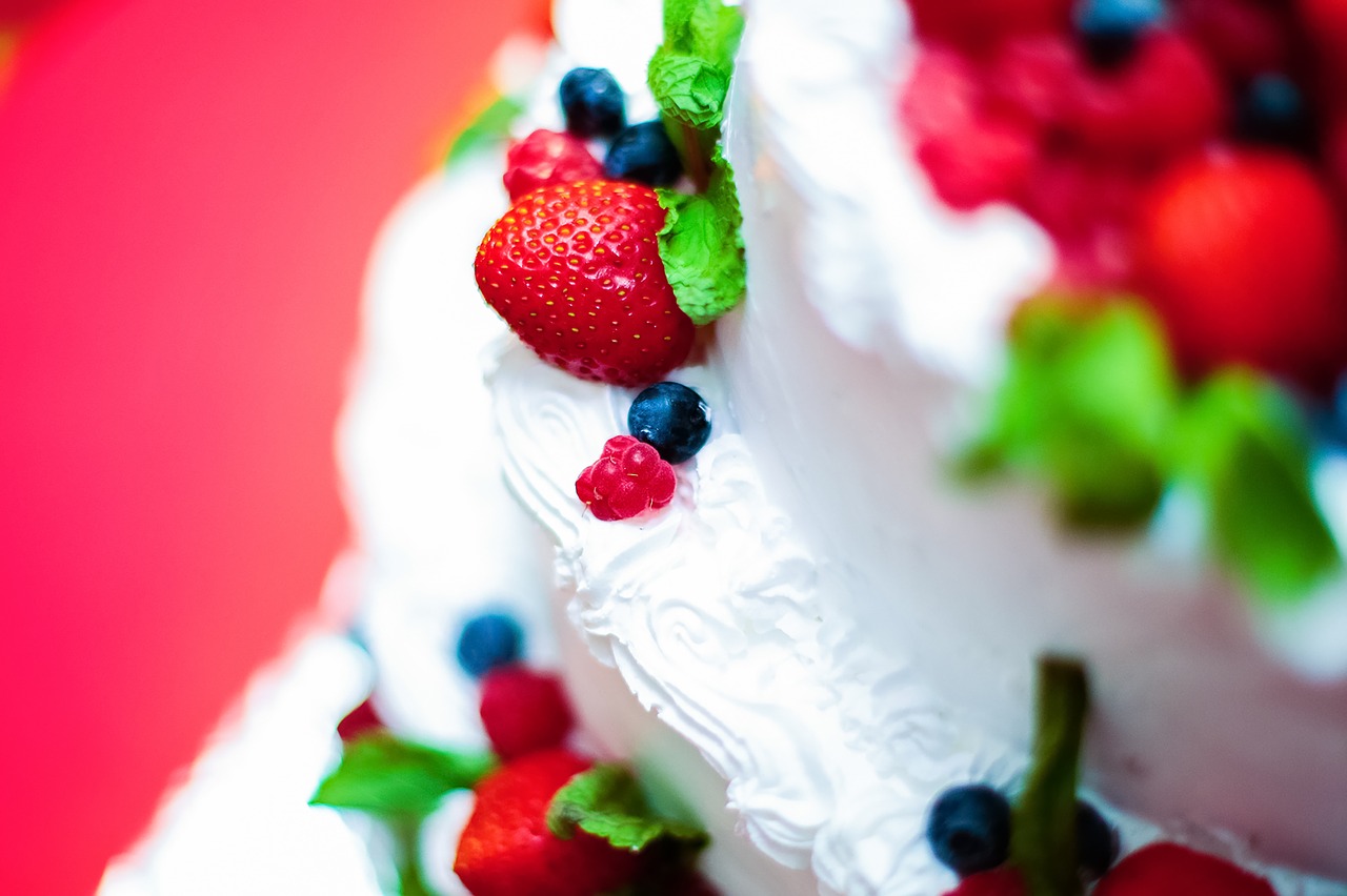 berry  cream  cake free photo