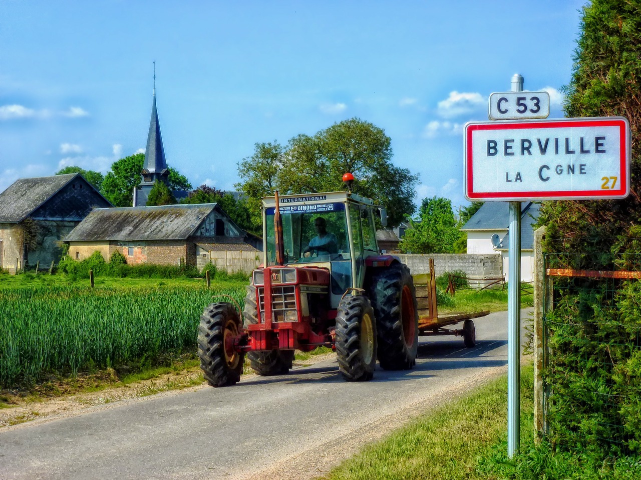 berville france sign free photo