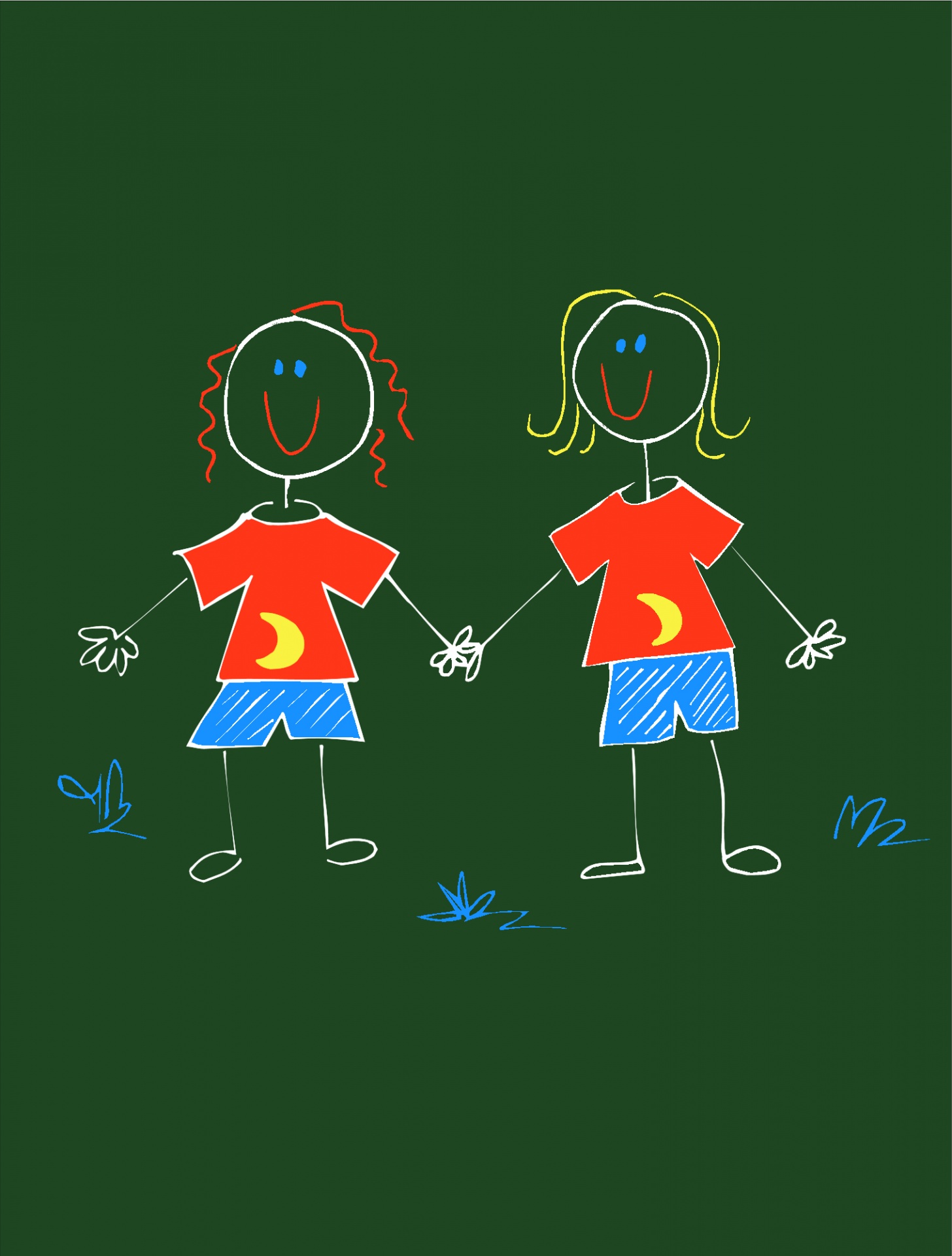 Boy Girl Friends Painting Drawing Free Image From Needpix Com