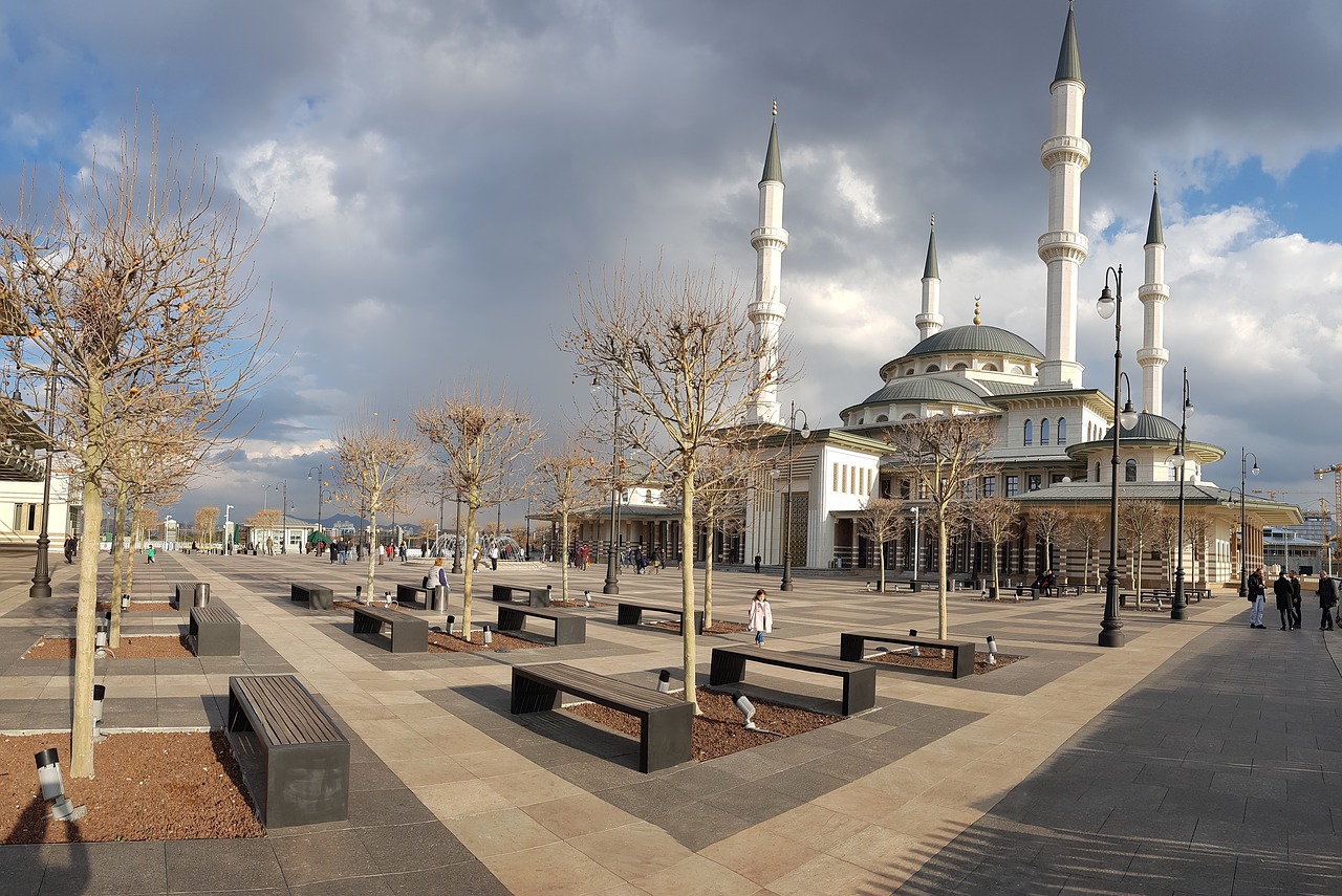 beştepe  national mosque  ankara free photo