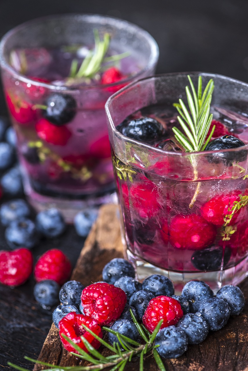 beverage  blueberry  cold water free photo
