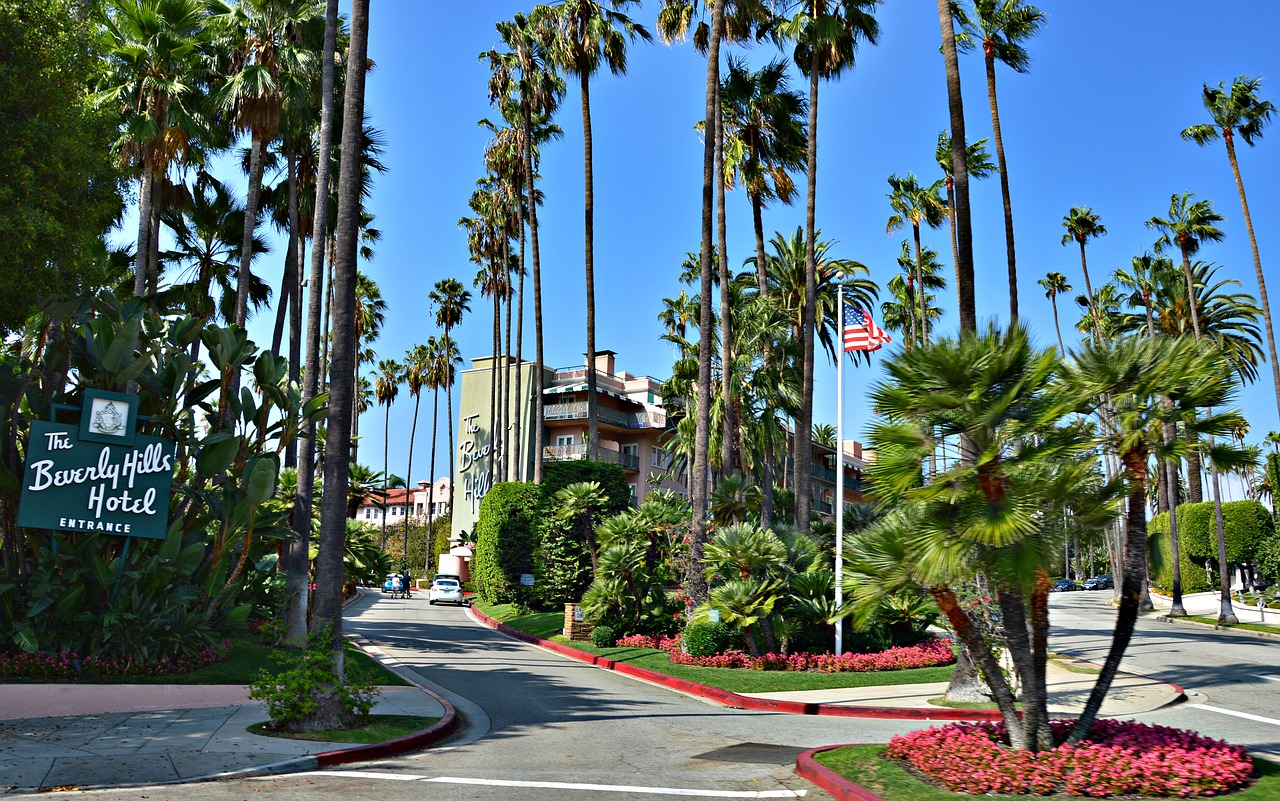beverly hills hotel usa california free photo