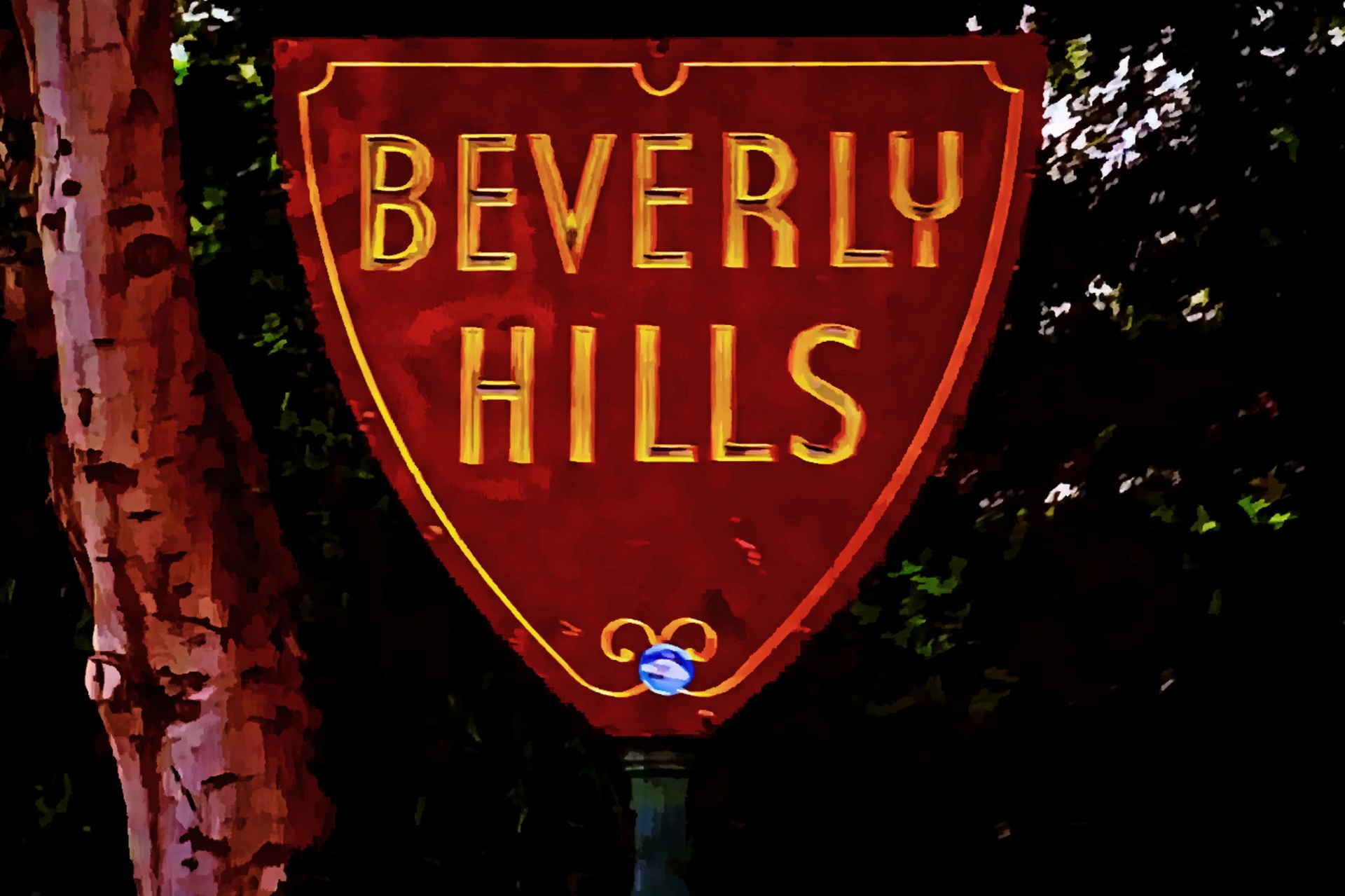 beverly hills sign beverly hills sign free photo