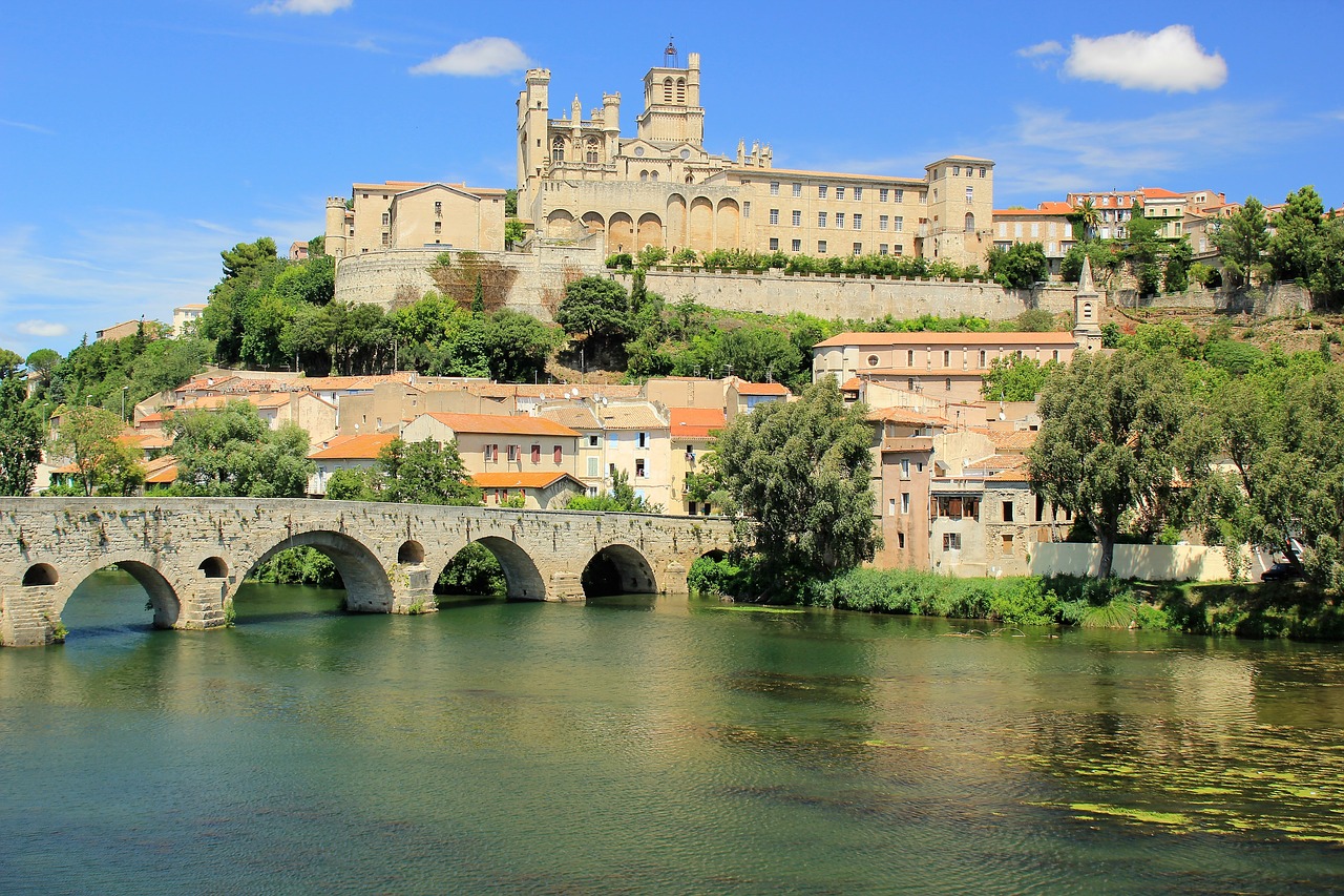 béziers france bridge free photo